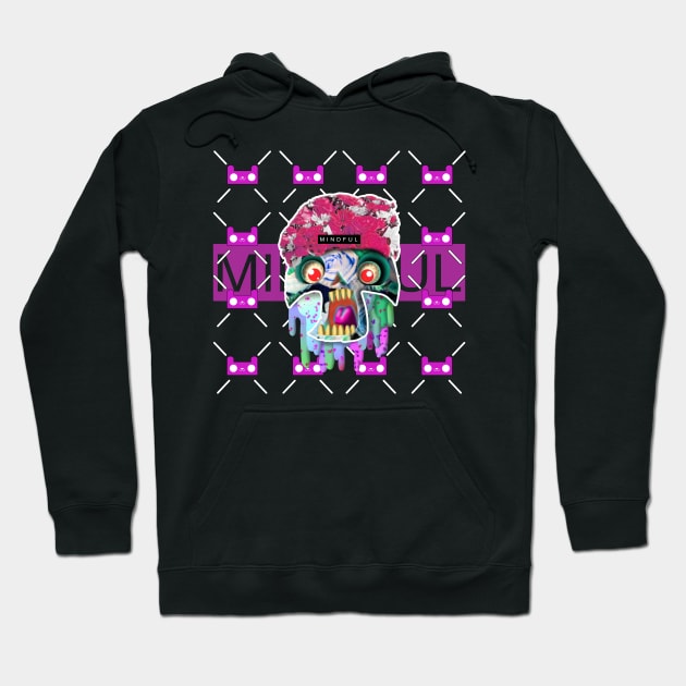 mindful bone flower head johny Hoodie by chachazart